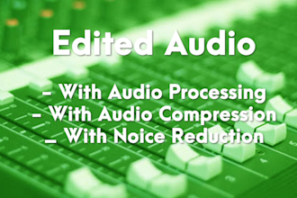professionally edit and clean your podcast or any audio