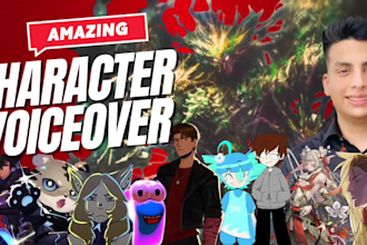 record young male character voice acting for games and animations