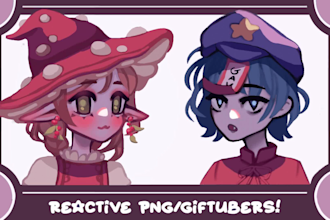 create a custom chibi pngtuber or giftuber for streaming