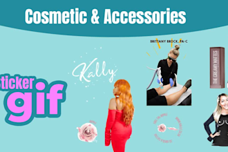 create cosmetic animated GIF for instagram stories
