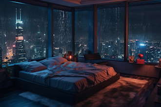 create 1 to 10 hours cozy rain videos
