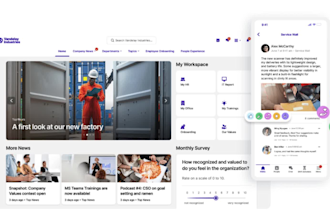 develop business sharepoint intranet portal on microsoft