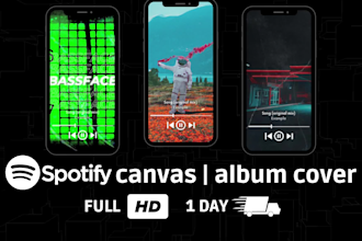 make you a professional spotify canvas, album cover