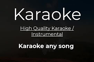 remove vocals from any song  create custom karaoke tracks