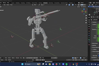 create a game ready 3d character rig in blender