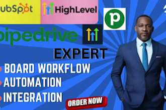 do hubspot, pipedrive, ghl workflow, list segmentation, data contact importation