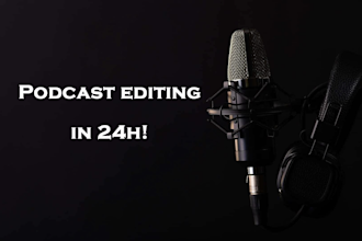 edit and mix your podcasts in less than 24 hours