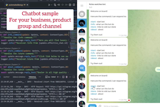 do automation bot, chatbot, scraping bot and any custom bot