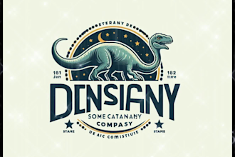 do original pleasant lovely dinosaur logo in my style