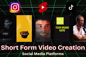 do short form video creation and editing for social media platforms