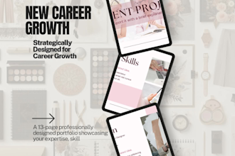 create stylish and professional fashion portfolio design