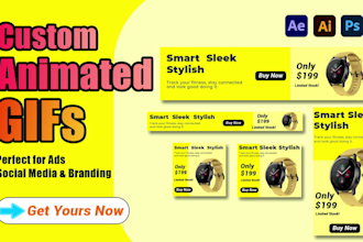 create animated GIF ads, banners and social media posts