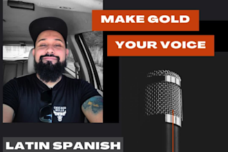 record a narrative voice over in latin spanish