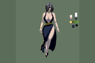 draw nsfw or sfw pixel animation, character illustration and 2d sprite animation