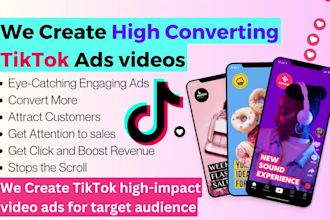 create high converting tiktok ads videos