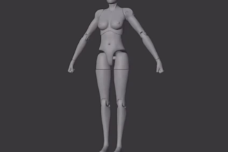 sculpt poseable 3d articulated model 3d action figure 3d flexi for 3d printing