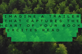 create epic cinematic book trailer teaser for your story