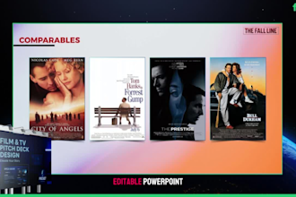 create a cinematic pitch deck presentation for your film, TV show, and podcast