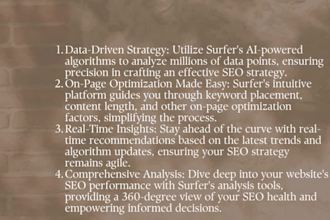 write surfer SEO optimized articles