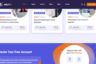 design lms educational website kajabi website, elearning website canvas lms