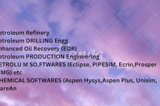 do petroleum engineering tasks and reservoir simulation projects