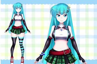 design and rig live 2d vtuber model 2dvtuber model vtuber commission 2d anime