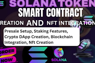 develop erc20 tokens nft smart contracts defi contract and web3 dapp integration