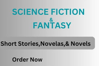 l ghostwrite a science fiction or fantasy story