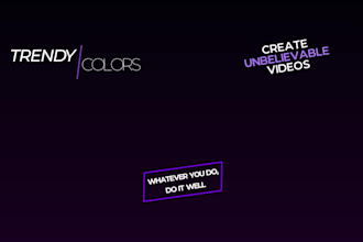 do kinetic typography animation video with motion graphics