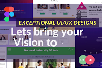 do figma website design, website ui ux design and mobile ui ux design