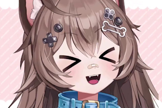 draw male and female live2d vtuber model, 3d vtuber, vtuber commission