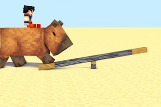 create a minecraft 3d animation