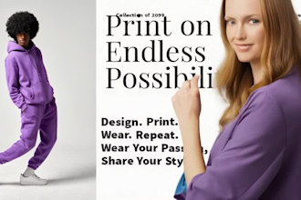 design print on demand products that  wear repeat reflects