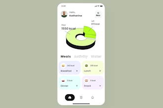 build an ai calorie tracker or smart nutrition app, diet planner app for fitness