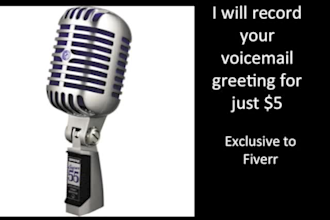 record a professional voicemail greeting