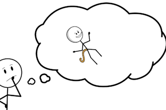 create a stick figure, with dinzo, and more famous channels style