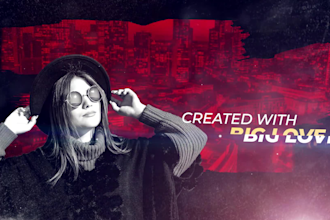 create urban opening and ending credits for your film movie