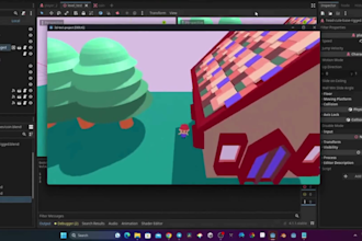 create a custom 2d or 3d godot game using godot and renpy engine