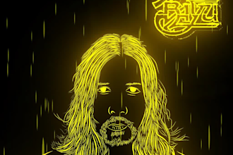 design a line art album cover