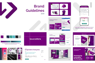 create your logo and complete brand kit, brand guidelines