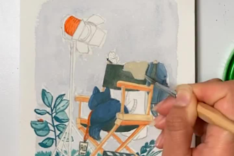 draw a cute, personalized couple or pet portrait, no ai