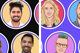 create authentic cartoon image or photo for you