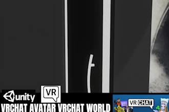 create your vrchat world 3d game environment vrc avatar vr game ar vr character