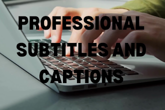 add professional synced subtitles or captions to your video