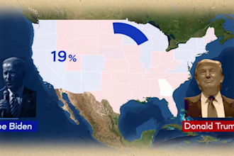 create 3d map animation of travel route or documentary in style of vox, j harris
