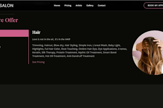 design a salon spa management booking system