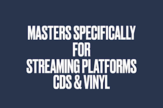 master your audio for vinyl