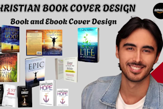 design unique and inspirational christian book cover, amazon kdp cover design