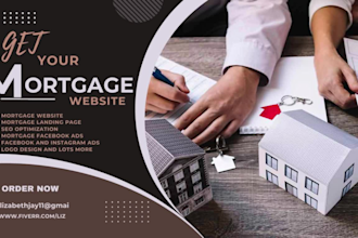 design mortgage website loan landing page mortgage sales funnel