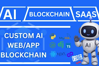 build custom ai blockchain saas app with more ai features